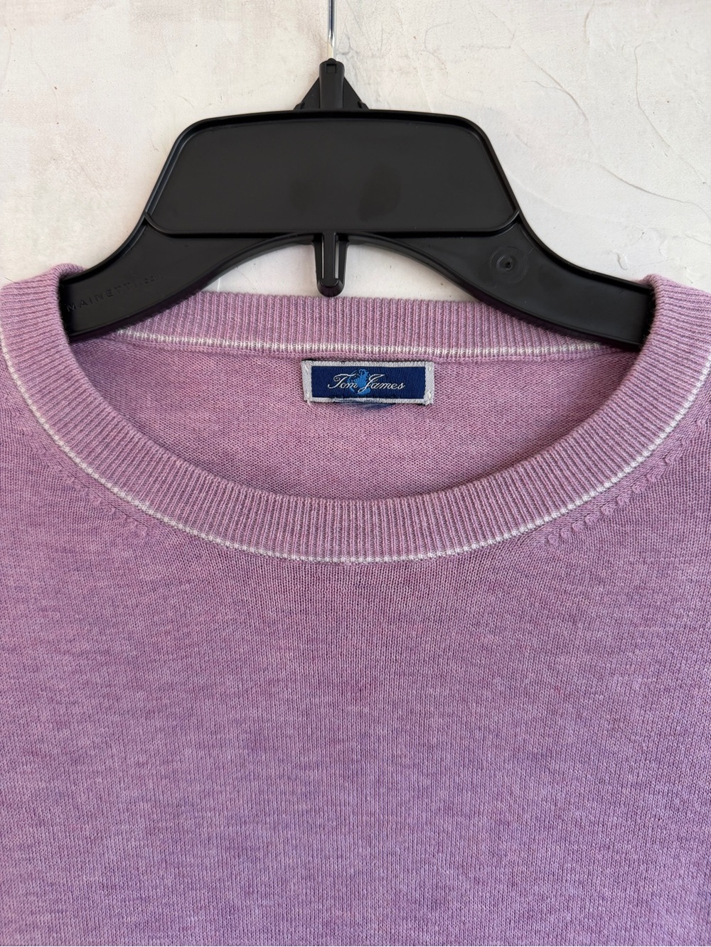 Tom James Crew Neck Premium Luxury Knit Blend Sweater Men’s L VIP Custom Tailor